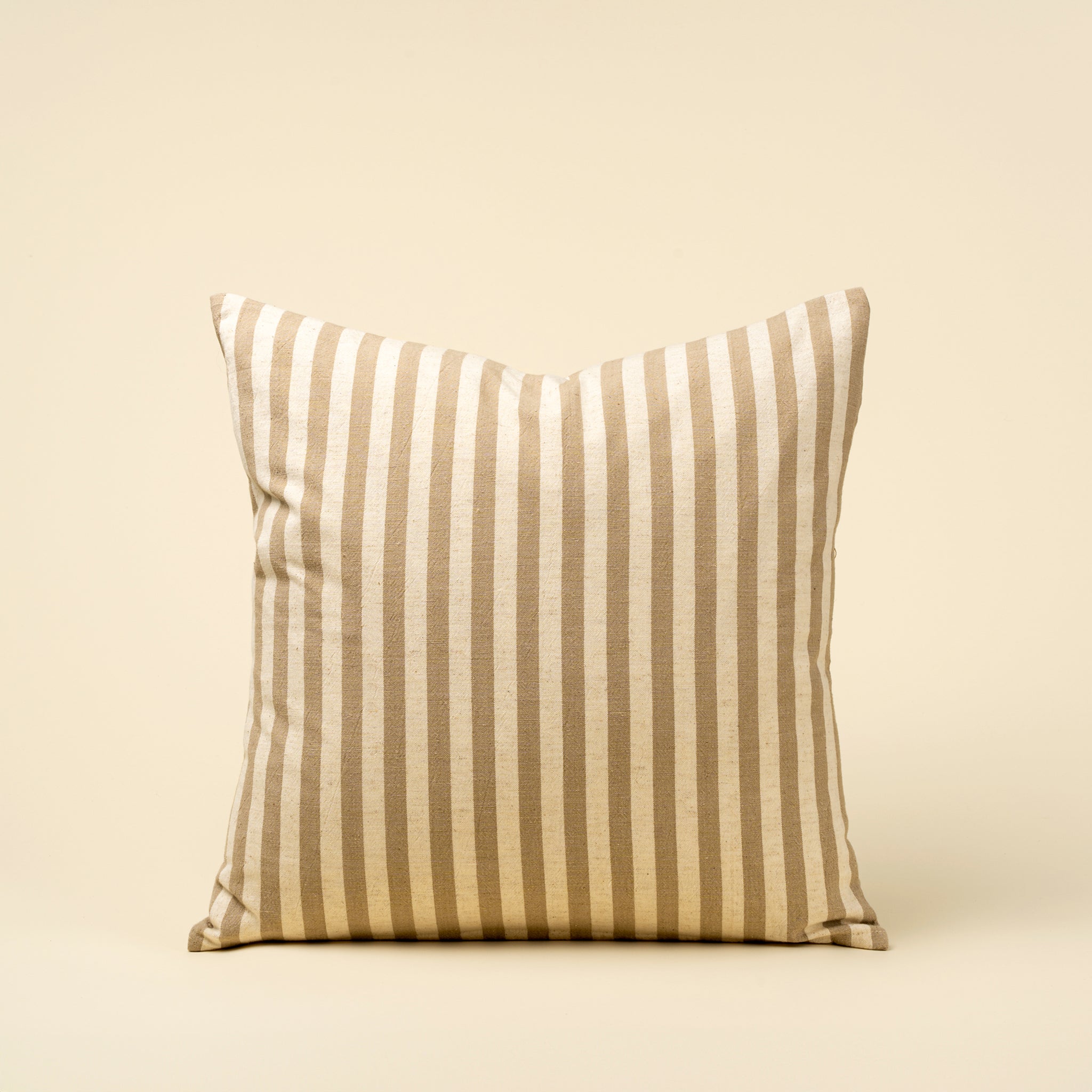20 X 20 NARROW STRIPE PILLOW - SAND