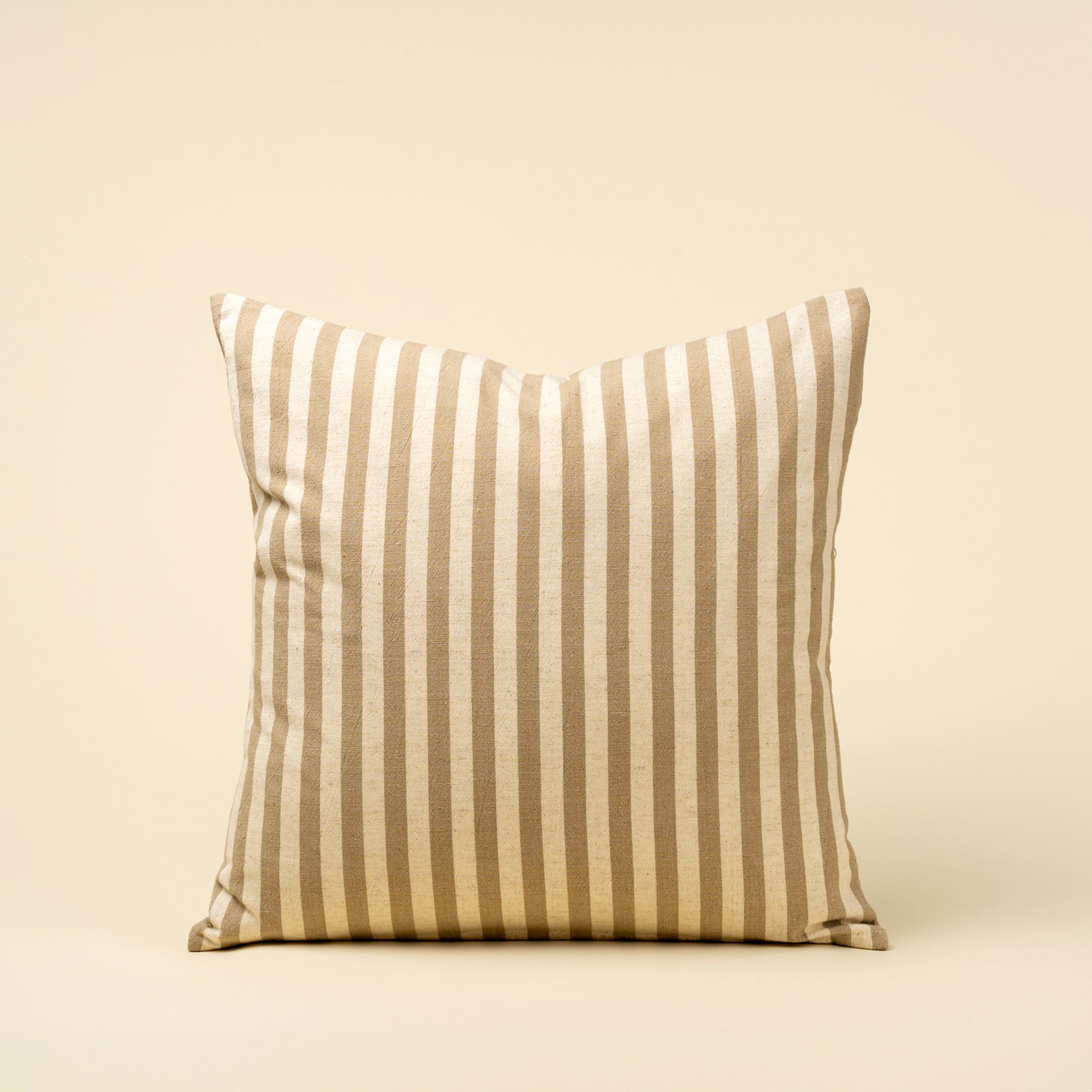 20 X 20 NARROW STRIPE PILLOW - SAND