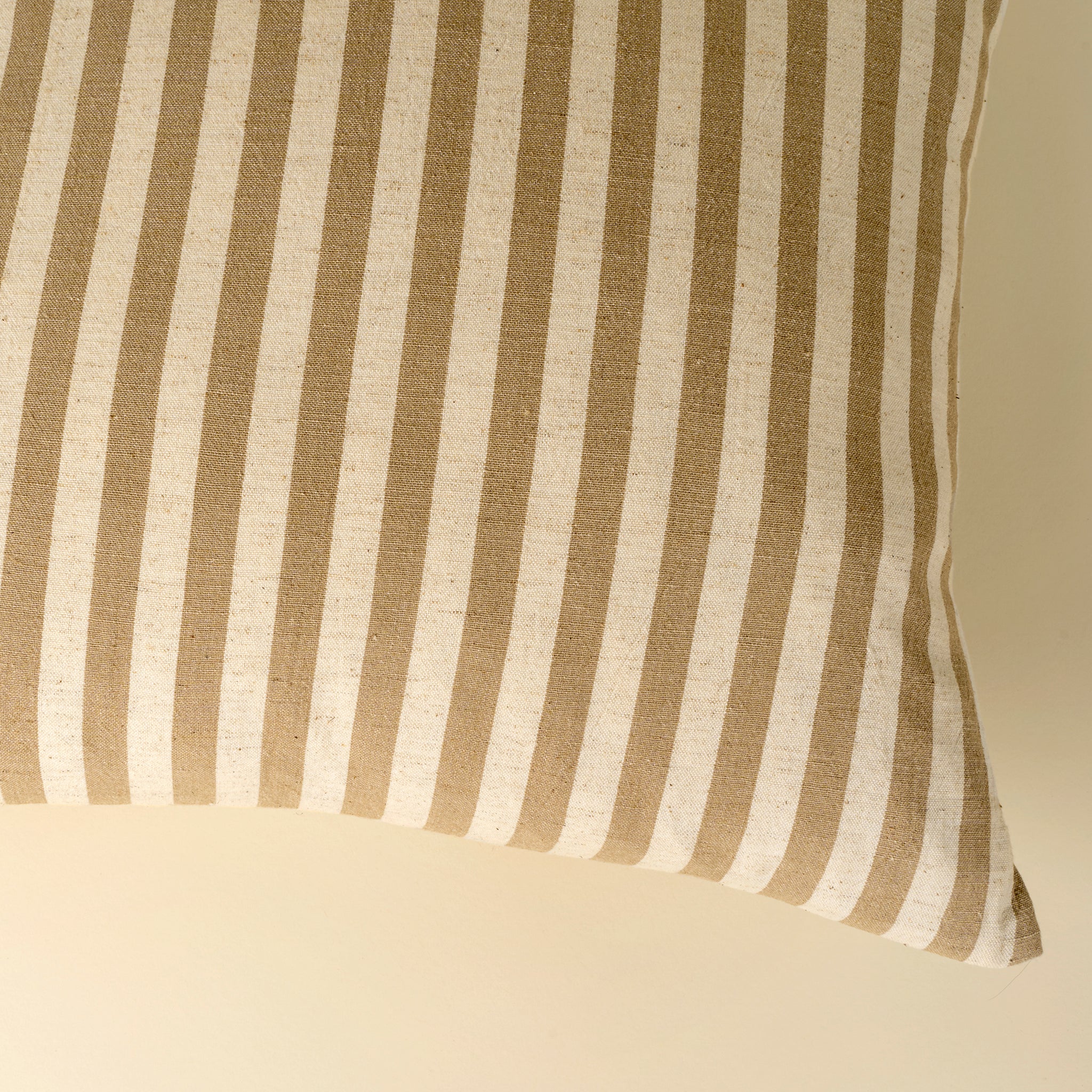 20 X 20 NARROW STRIPE PILLOW - SAND