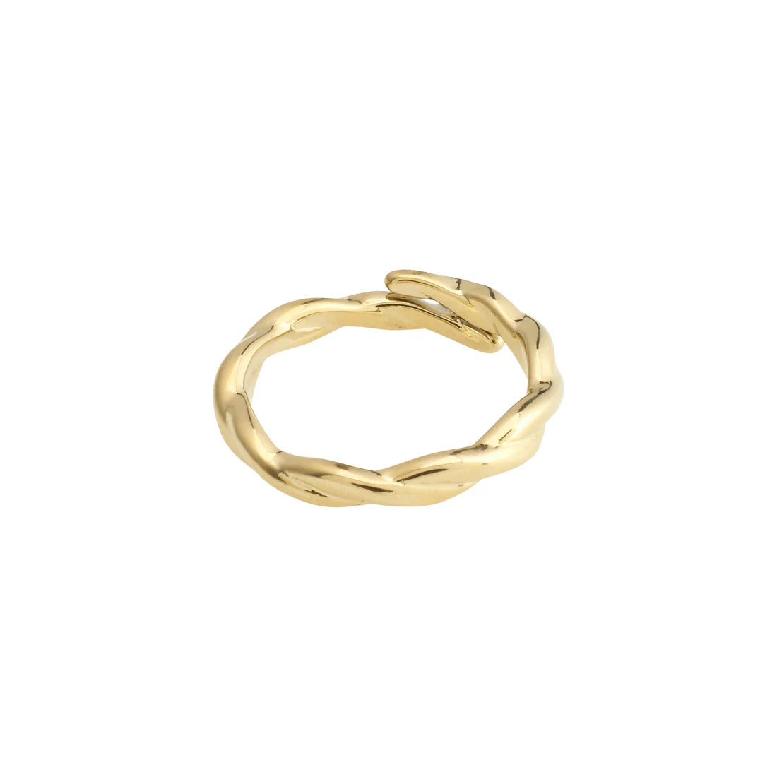 PILGRIM LULU RECYCLED TWISTED RING - GOLD