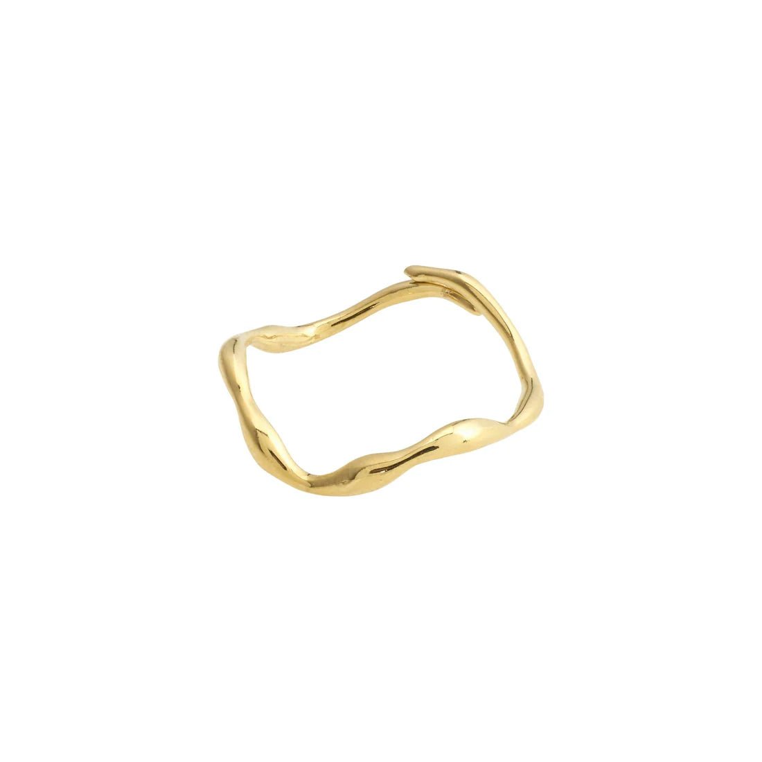 PILGRIM LULU RECYCLED ORGANIC SHAPED RING - GOLD