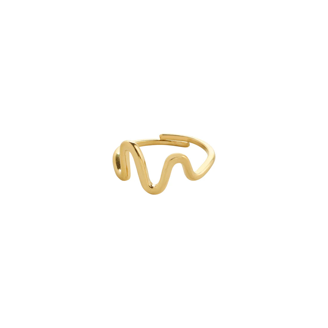 *PRE ORDER* PILGRIM LULU WAVY STACK RING - GOLD