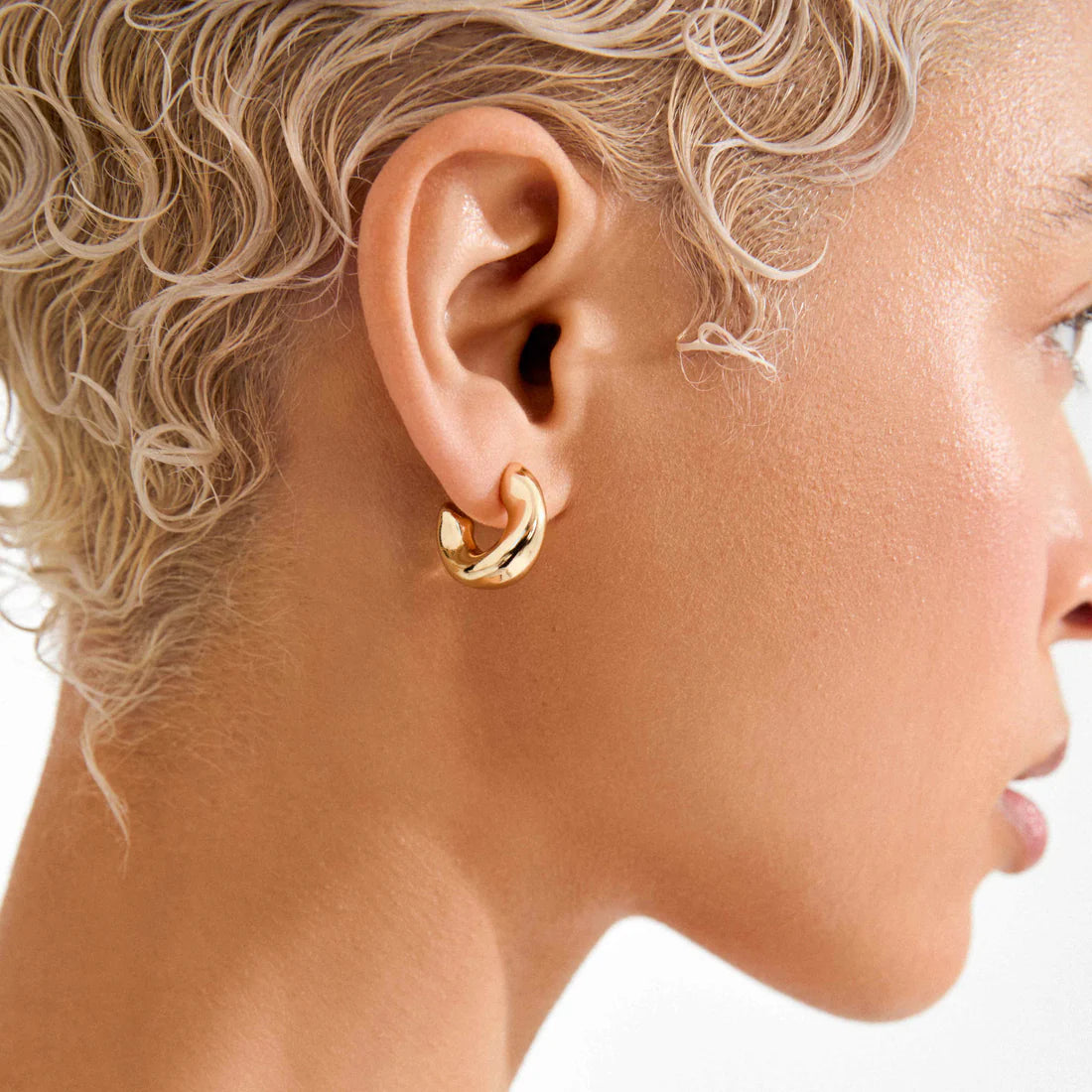 PILGRIM JENNINGS HOOP EARRINGS - GOLD