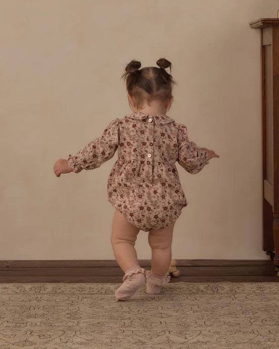RYLEE + CRU CORA ROMPER - PINK FLORAL