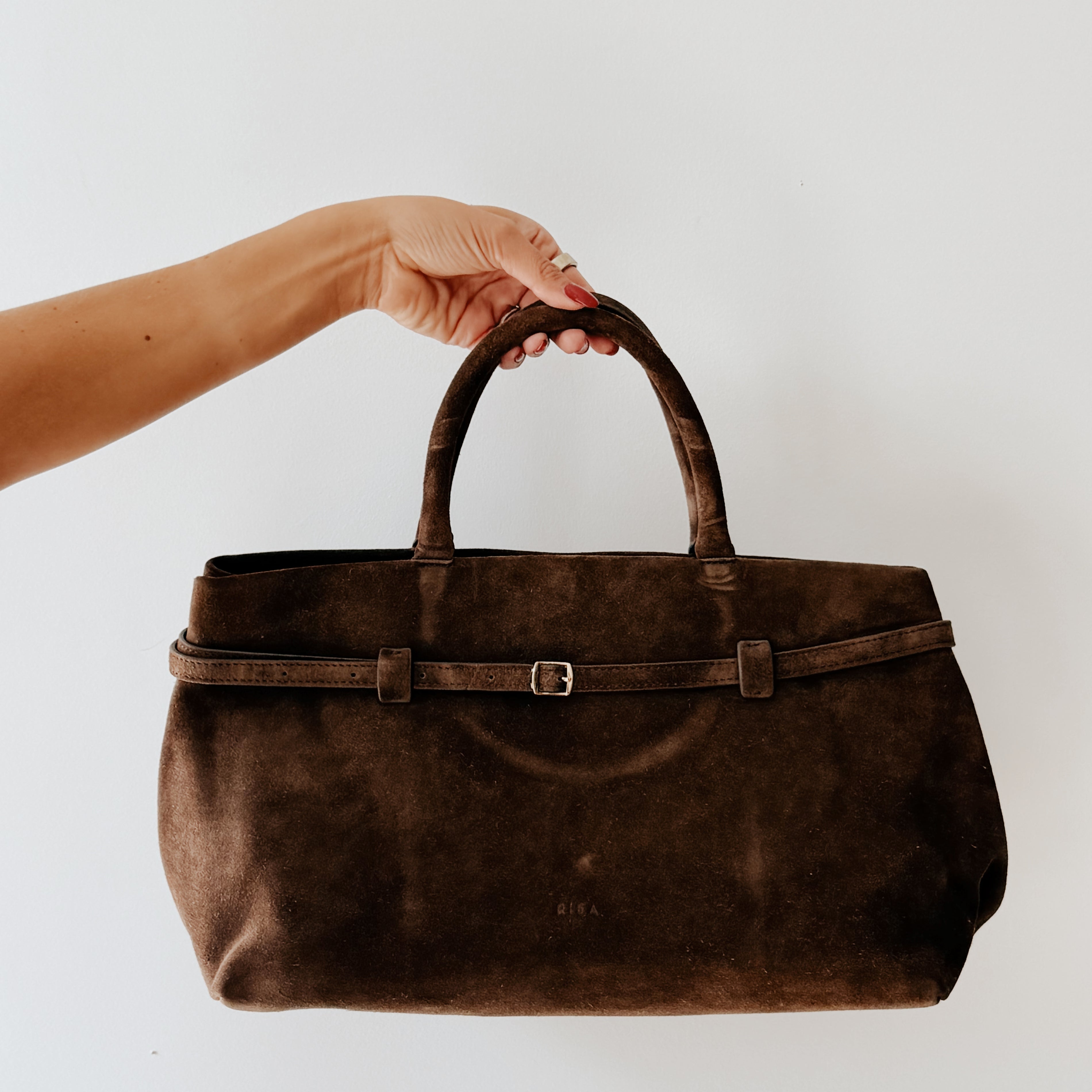 RISA MONROE CLASSIC SATCHEL - CHOCOLATE