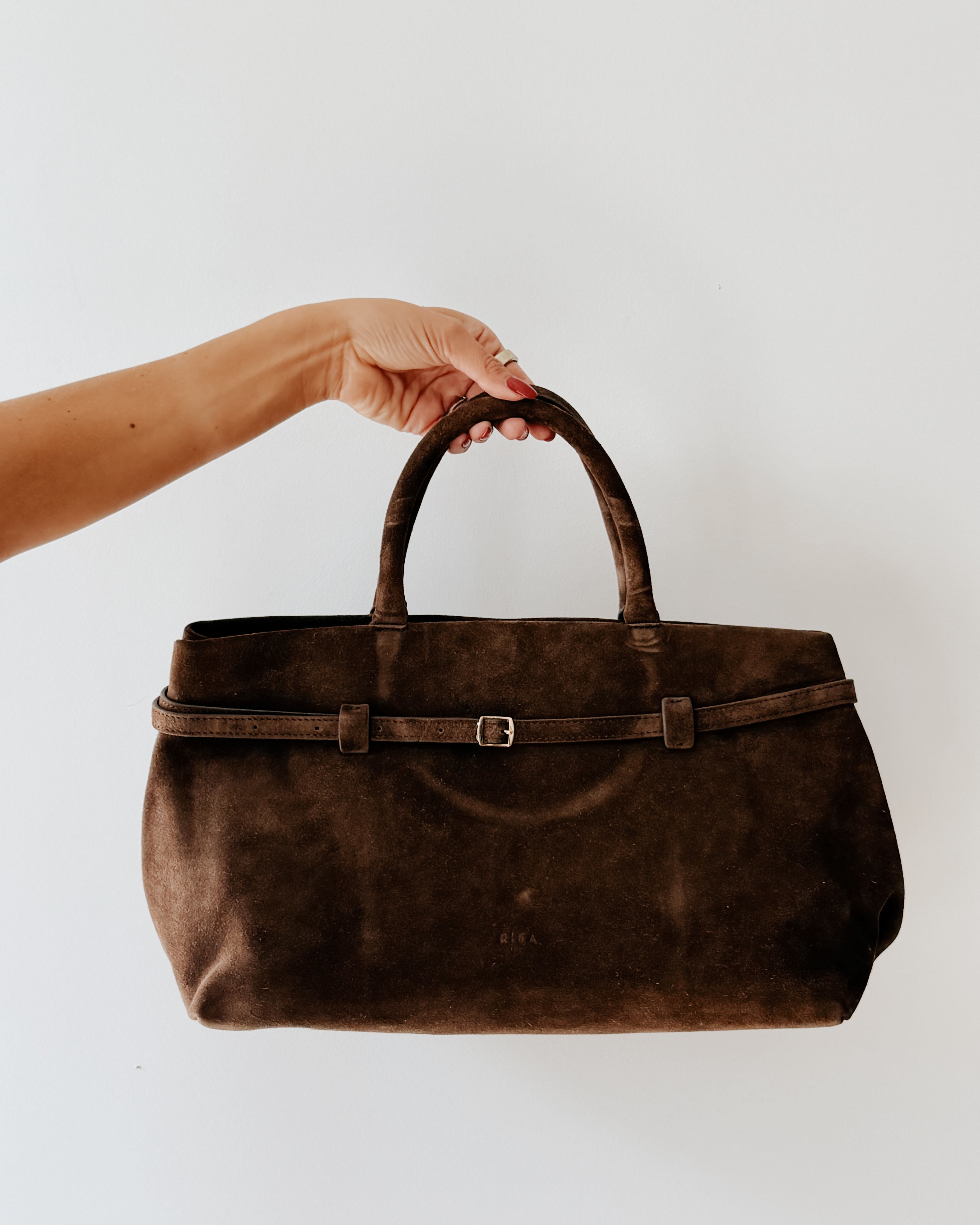 RISA MONROE CLASSIC SATCHEL - CHOCOLATE