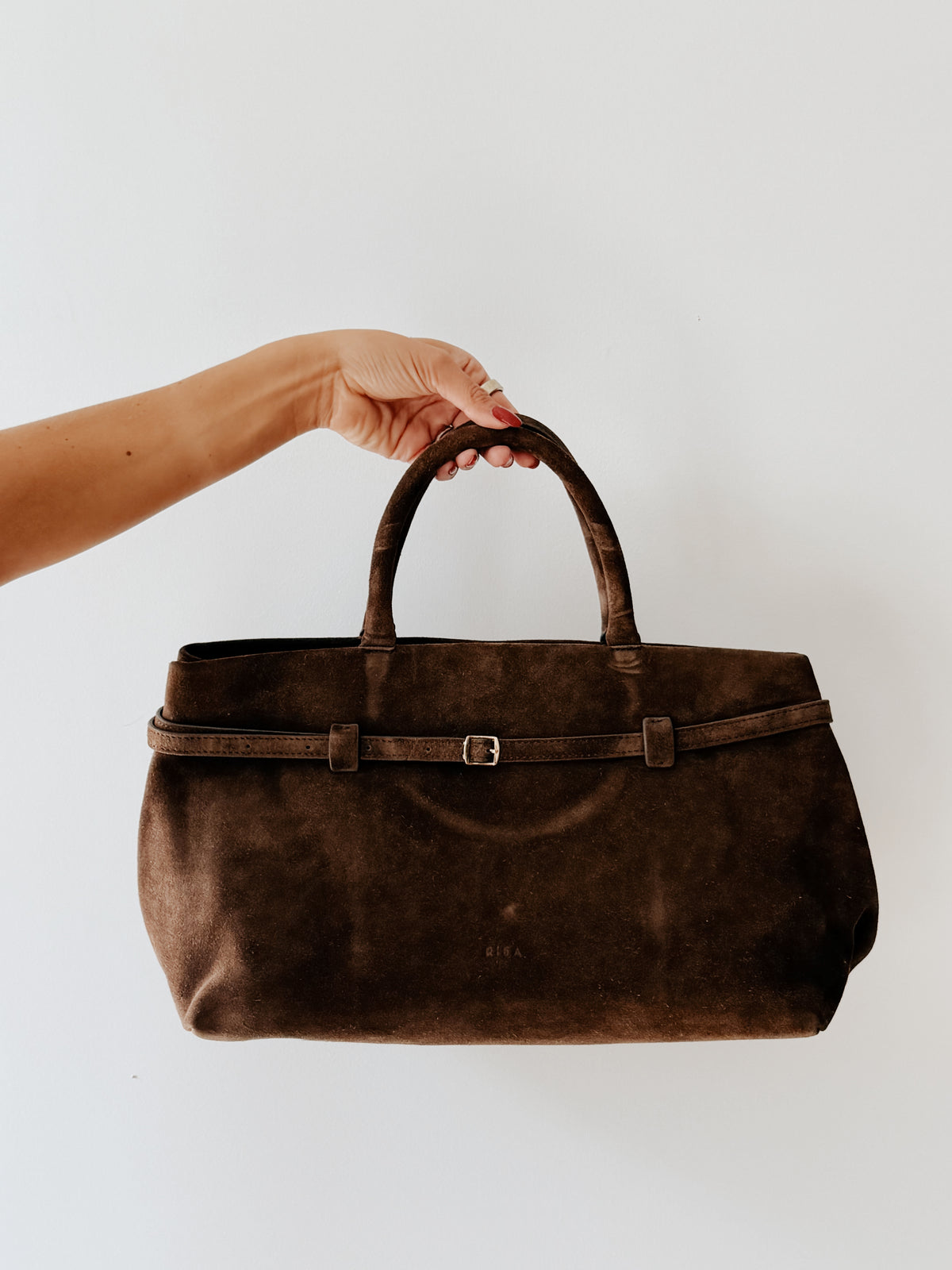 RISA MONROE CLASSIC SATCHEL - CHOCOLATE