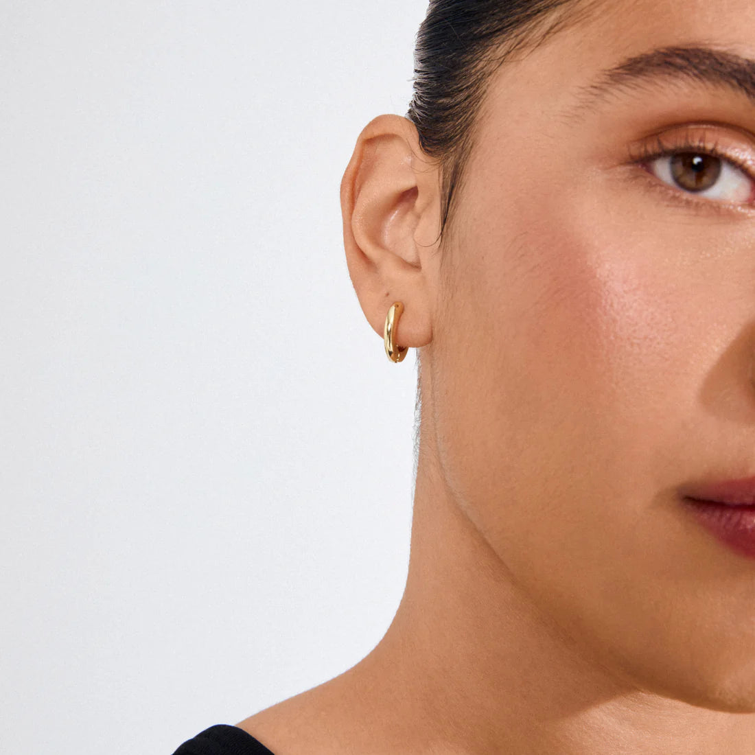 PILGRIM TYRA RECYCLED HOOPS - GOLD