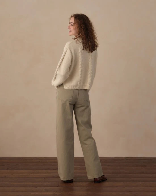 RYLEE + CRU REAGAN SWEATER - NATURAL