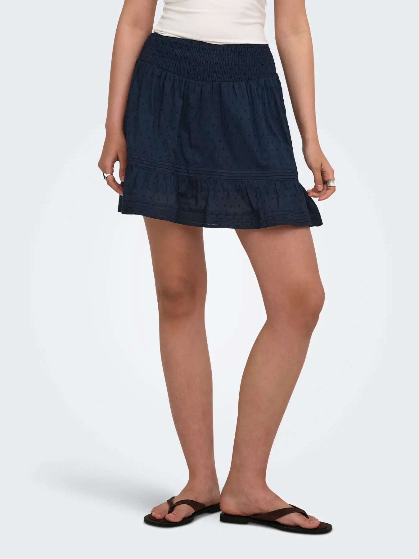 ONLY KATTI WOVEN SKORT - NIGHT SKY