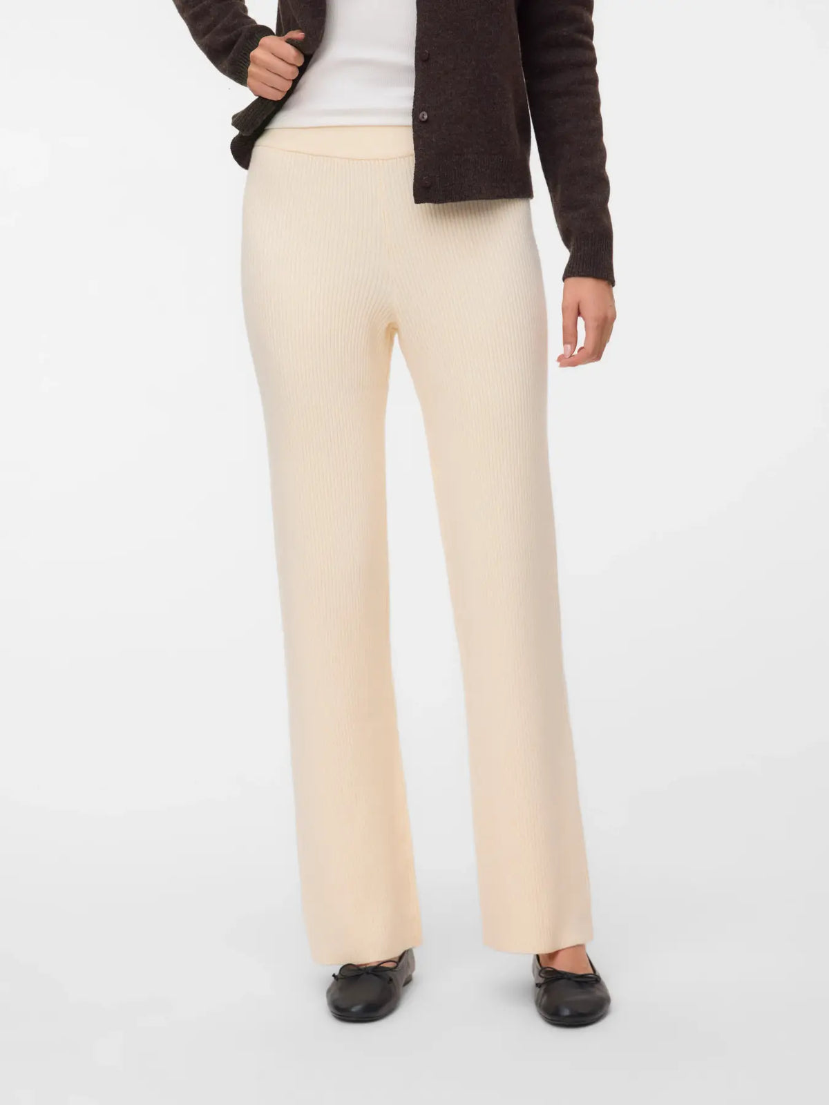 VM GOLD LUX RIBBED PANT - BIRCH