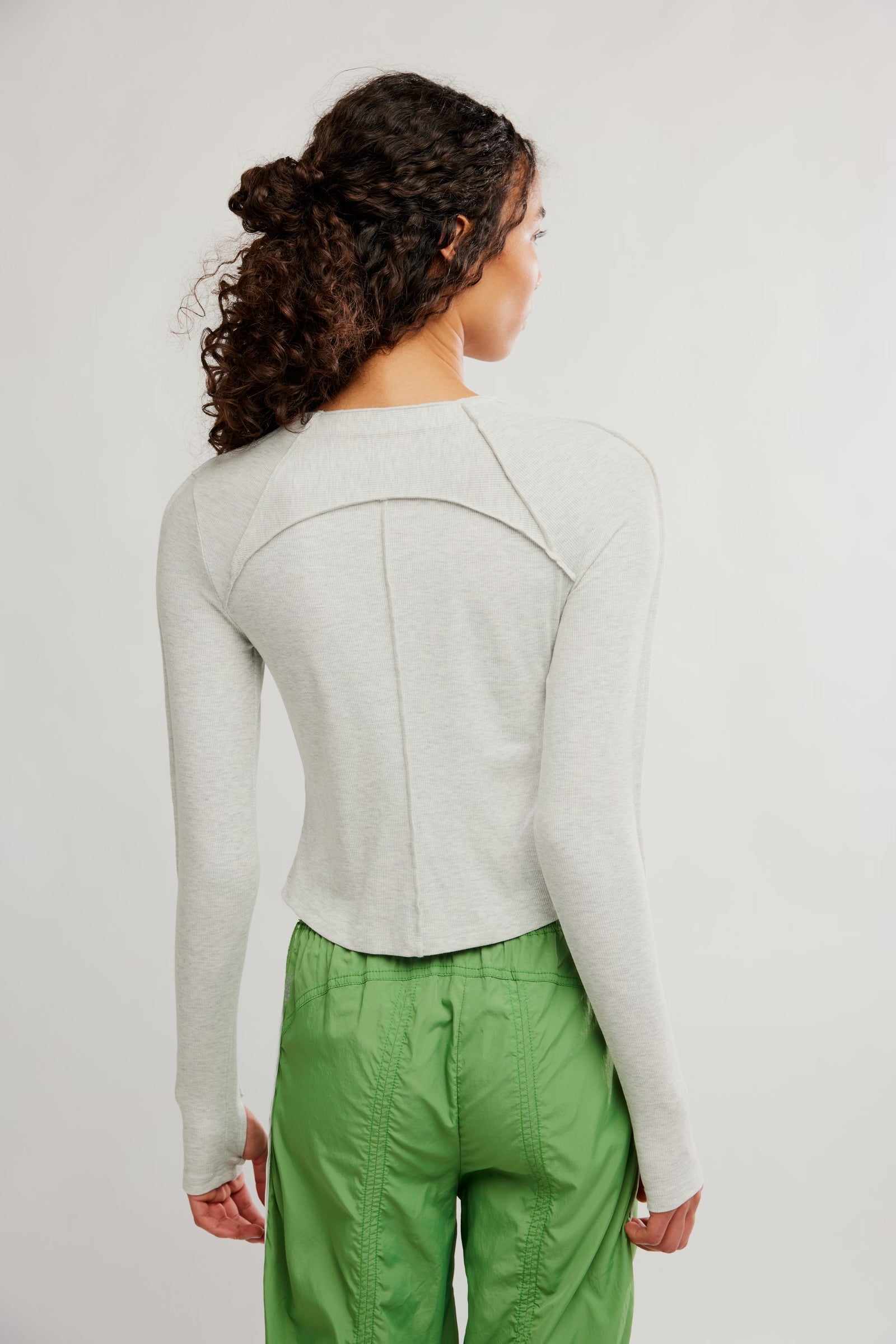 FREE PEOPLE LOVE CLUB LS - HEATHER GREY