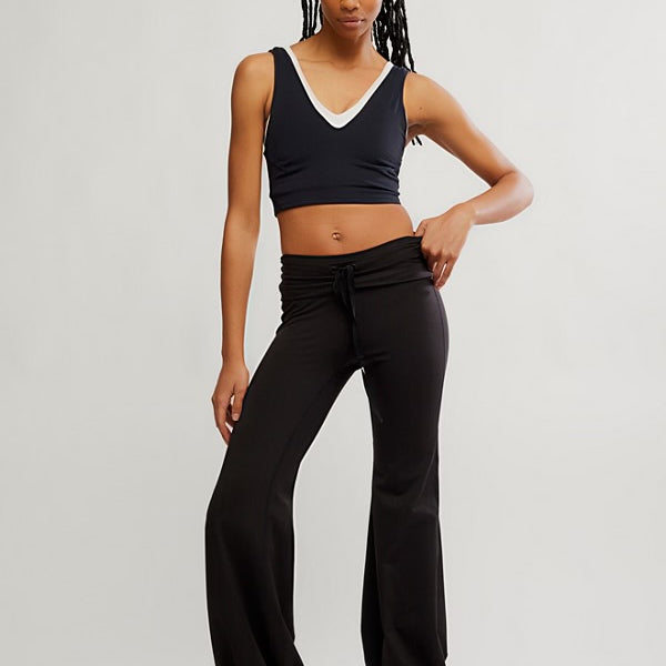 FREE PEOPLE QUICK STEP PANT - BLACK