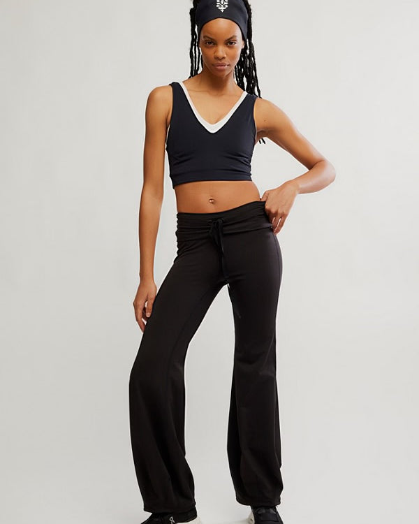 FREE PEOPLE QUICK STEP PANT - BLACK