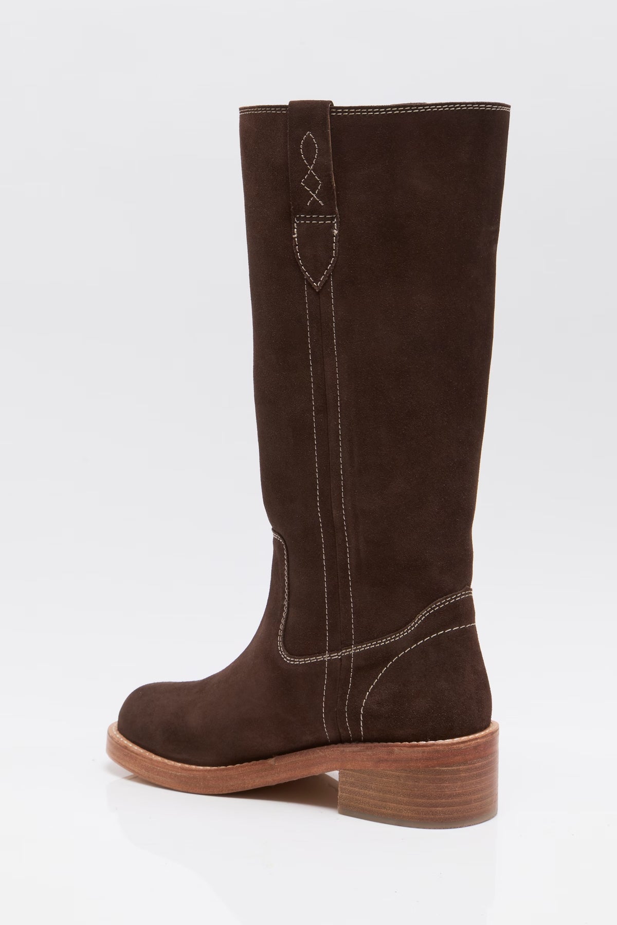 FREE PEOPLE BLAZE PULL ON BOOTS - WEATHERED MINK SUEDE