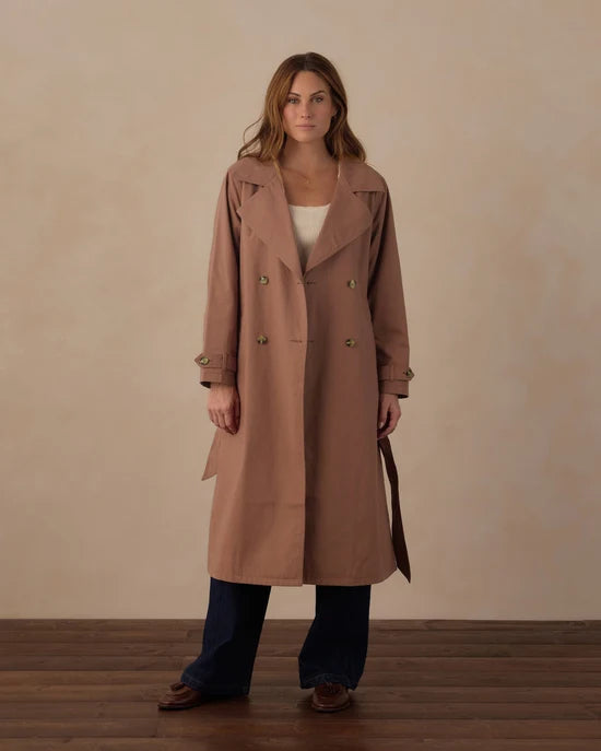 RYLEE + CRU TRENCH COAT - CLAY