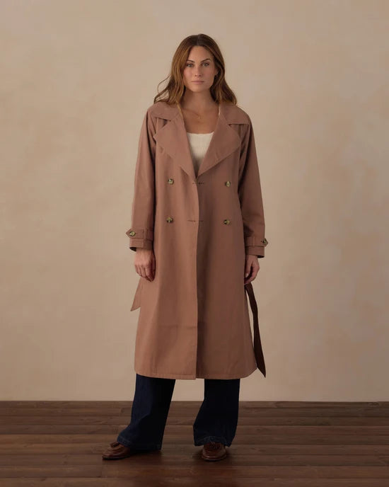 RYLEE + CRU TRENCH COAT - CLAY