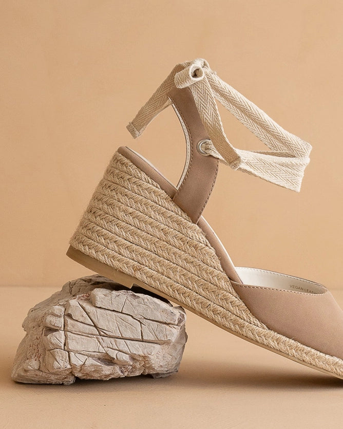 THE ALONDRA ESPADRILLE WEDGE - CEDAR WOOD
