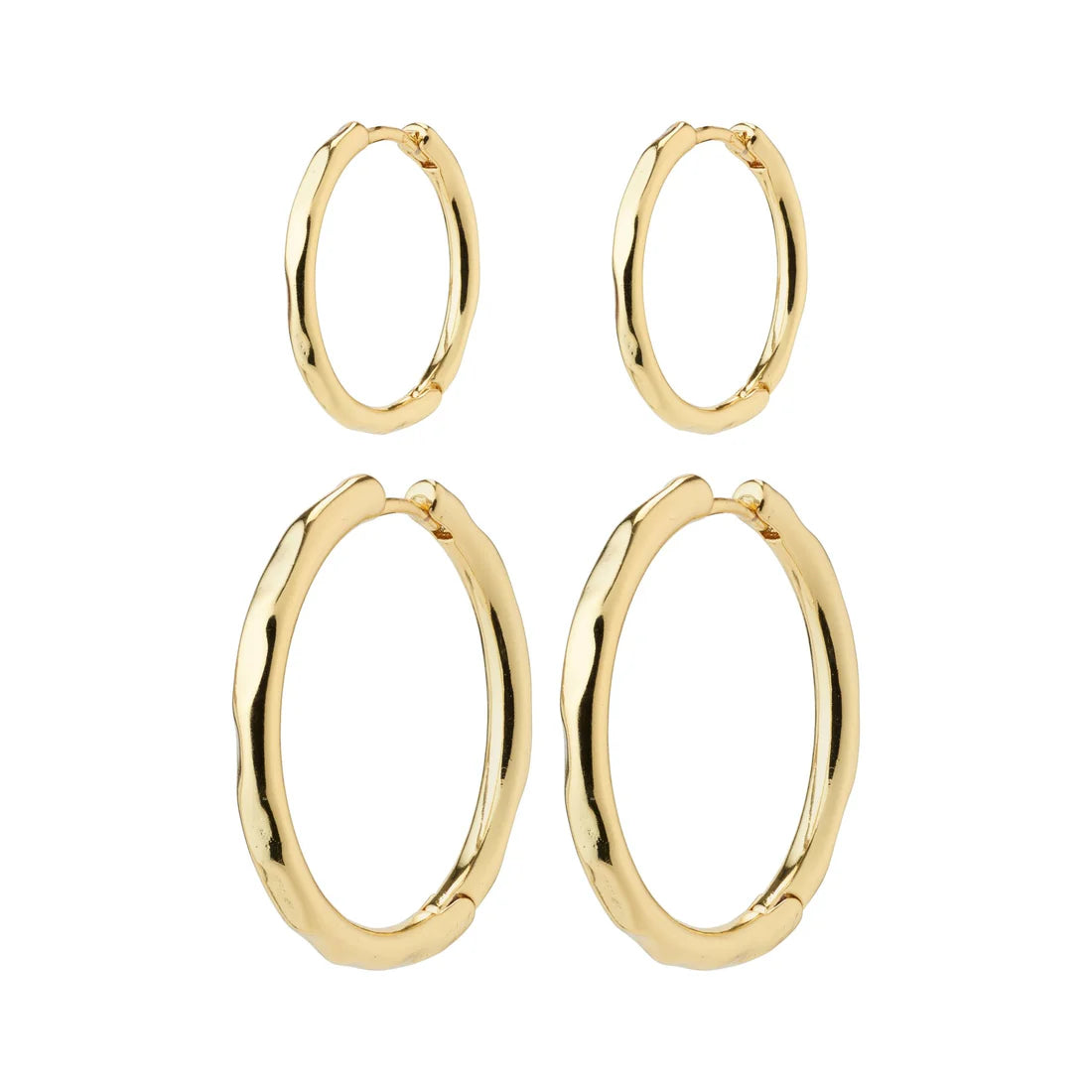 PILGRIM EVE HOOP EARRINGS SET - GOLD