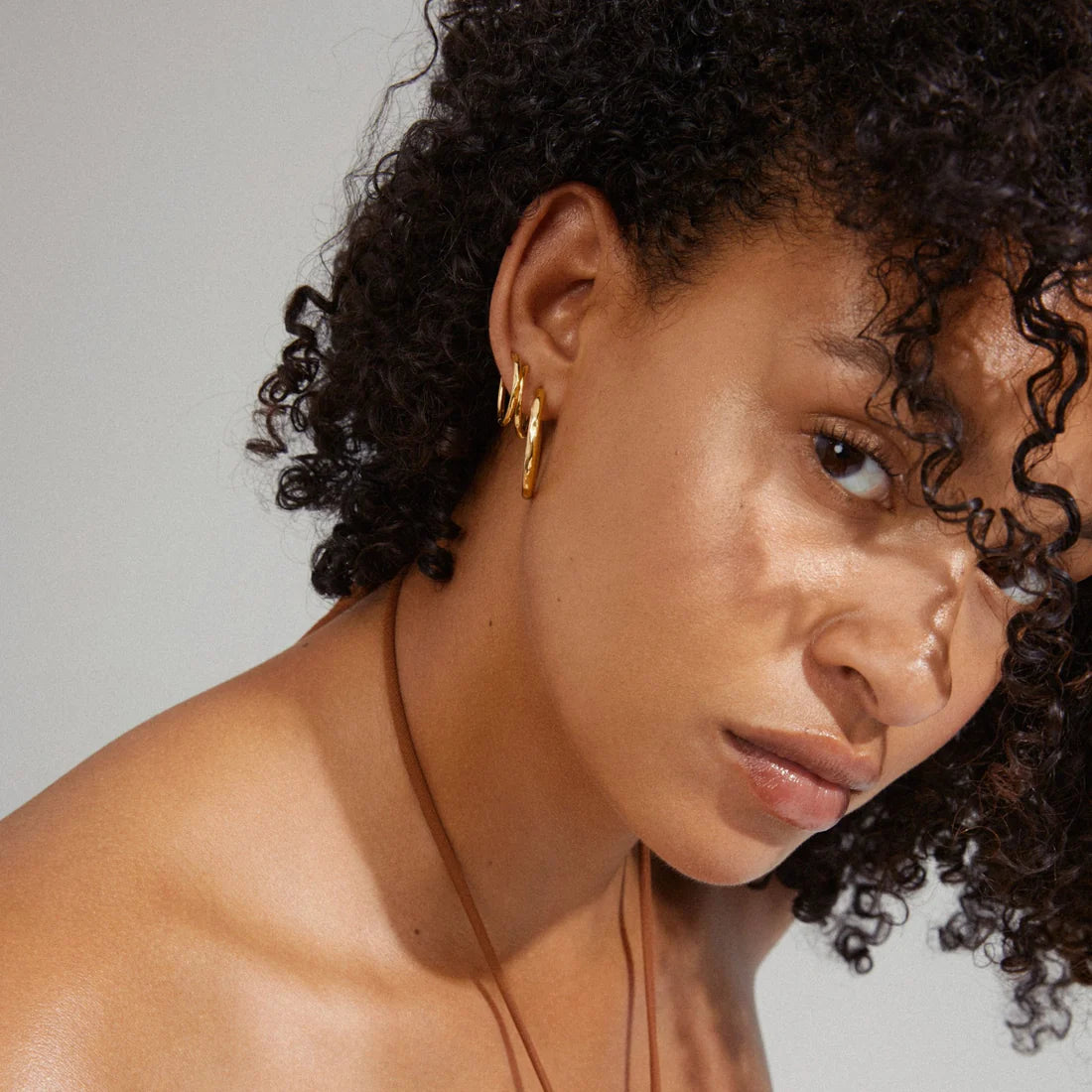 PILGRIM EVE HOOP EARRINGS SET - SILVER