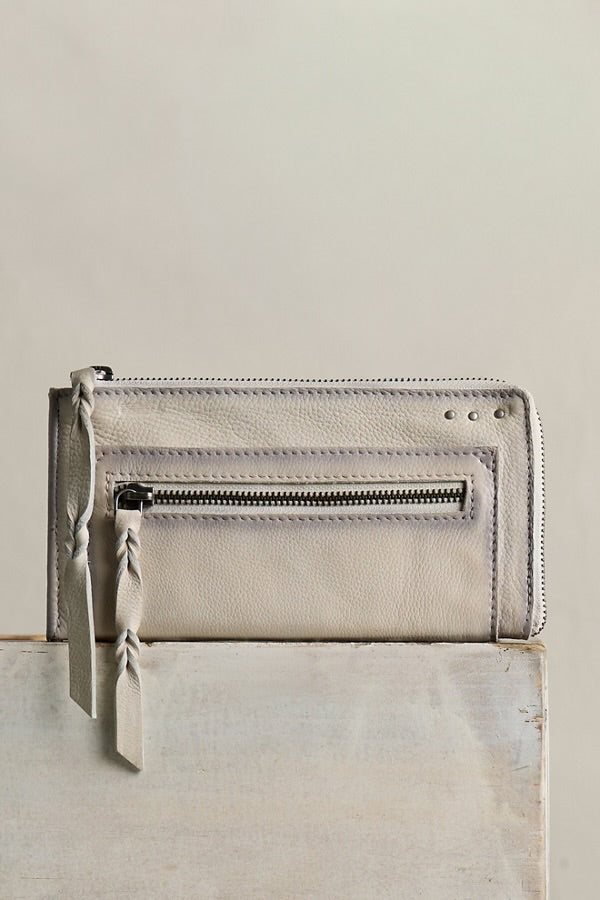 FREE PEOPLE EMERSON LEATHER WALLET - SALT