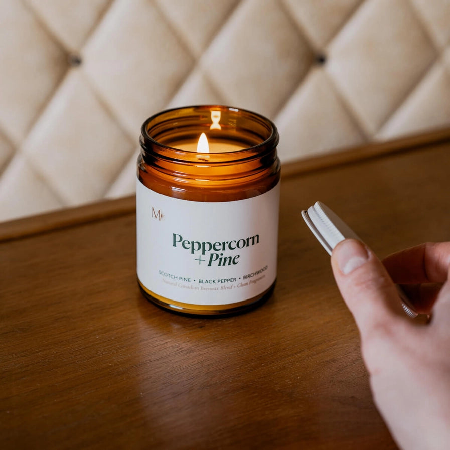 MISIYO PEPPERCORN + PINE BEESWAX CANADIAN CANDLE