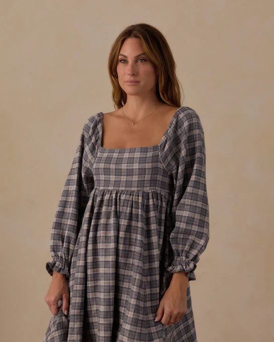 RYLEE + CRU NALA DRESS - WINTER PLAID