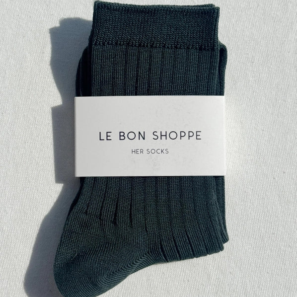 LE BON SHOPPE HER SOCKS - PEACOCK