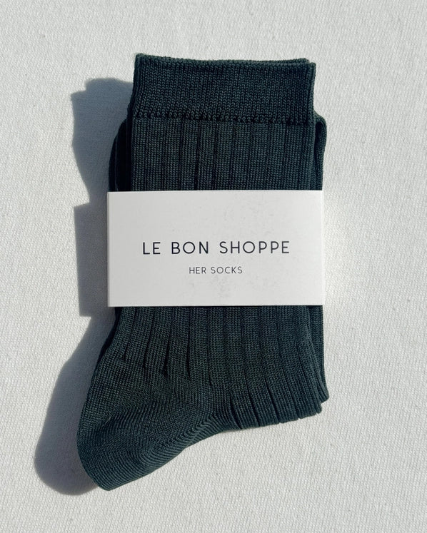 LE BON SHOPPE HER SOCKS - PEACOCK