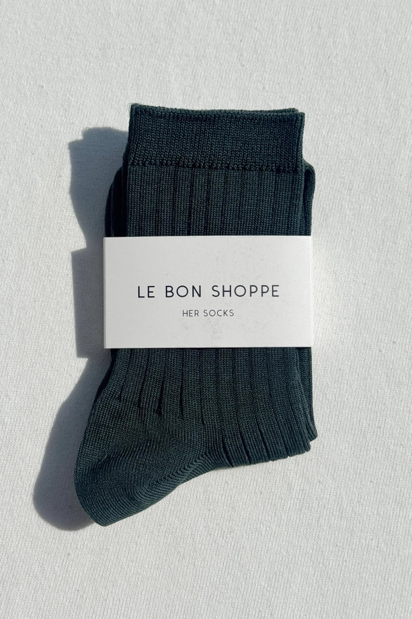 LE BON SHOPPE HER SOCKS - PEACOCK