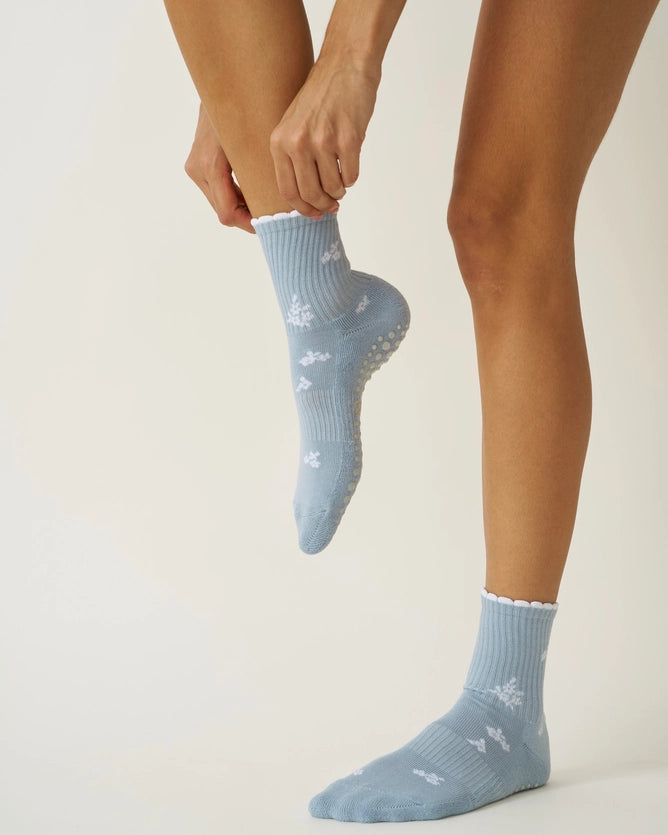 EFFORTLESS CLUB GRIP SOCKS - DENIM