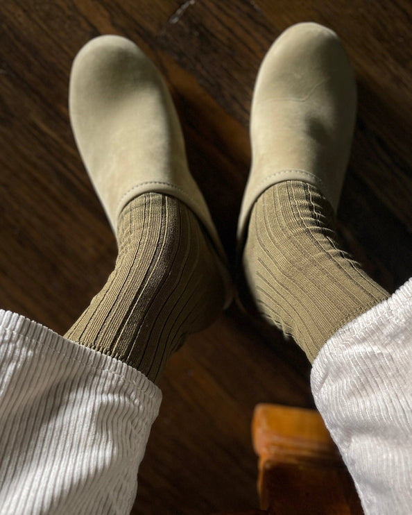 LE BON SHOPPE HER SOCKS - PESTO
