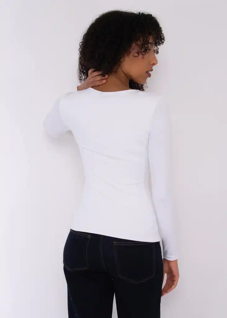 MARIANA SIGNATURE LONG SLEEVE - WHITE