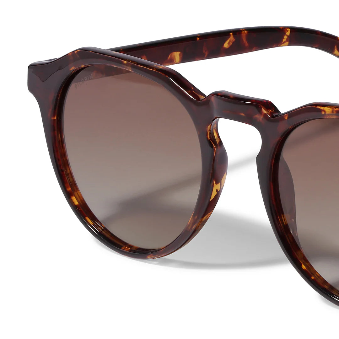 PILGRIM ALEJANDRA SUNGLASSES - TORTOISE BROWN