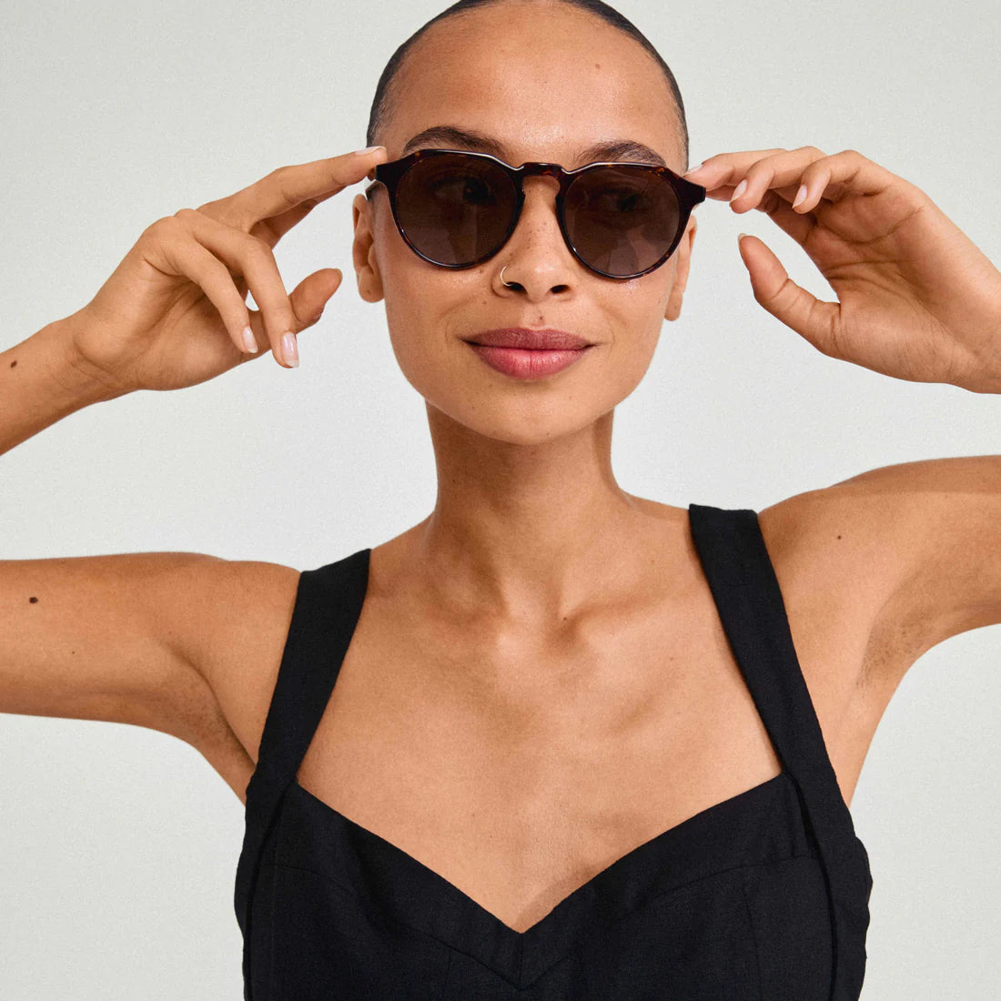 PILGRIM ALEJANDRA SUNGLASSES - TORTOISE BROWN