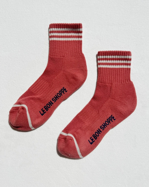 LE BON SHOPPE GIRLFRIEND SOCKS - TERRACOTTA