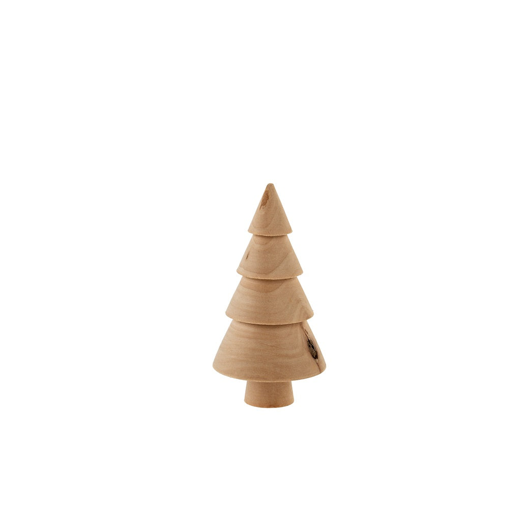 SCOTS PINE MINI WOODEN TABLETOP TREE