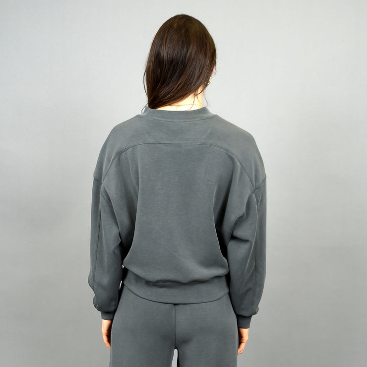 LUCIE SUPER SOFT MODAL PULLOVER - DRK IVY