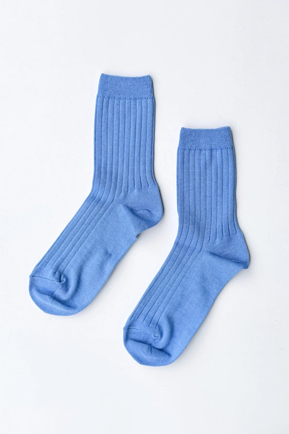 LE BON SHOPPE HER SOCKS - PERIWINKLE