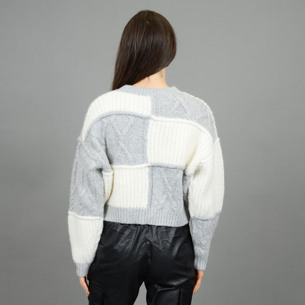 VYLA COLOUR BLACK SWEATER - GREY