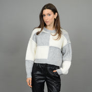 VYLA COLOUR BLACK SWEATER - GREY