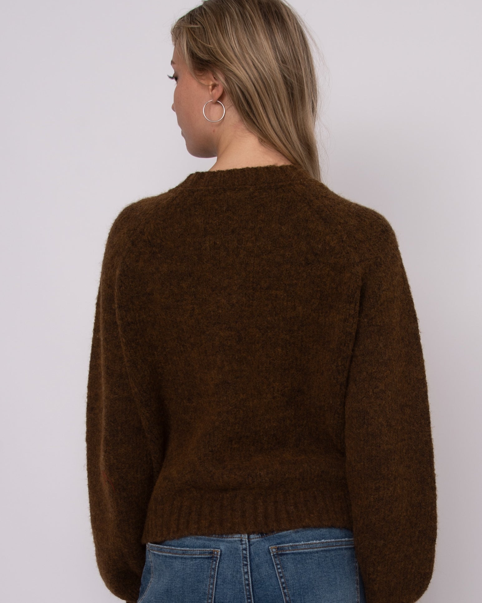 SKI KNIT SWEATER - MAHOGANY