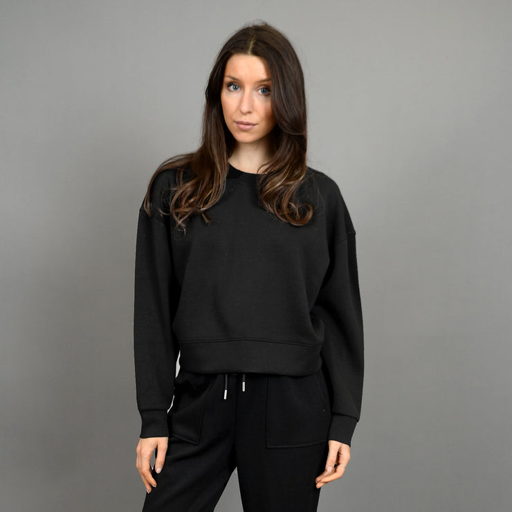 LUCIE SUPER SOFT MODAL PULLOVER - BLACK - LAST SIZE M