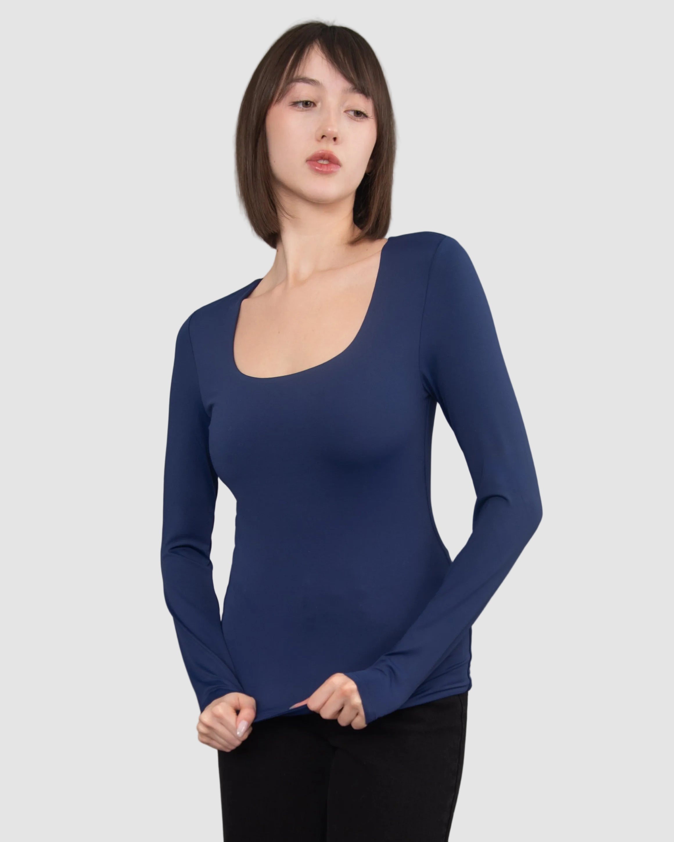 MARIANA SIGNATURE LONG SLEEVE - TRUE NAVY