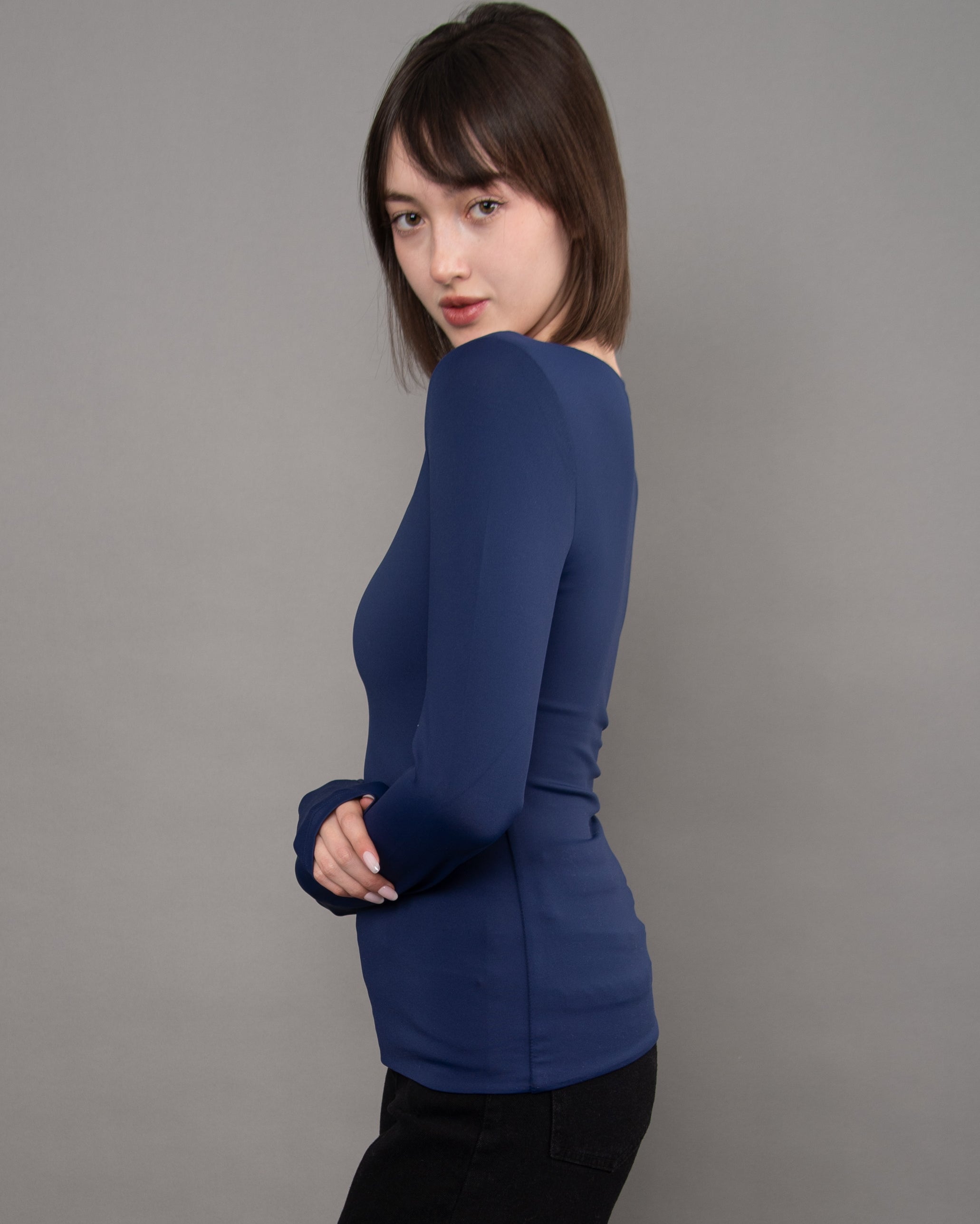 MARIANA SIGNATURE LONG SLEEVE - TRUE NAVY