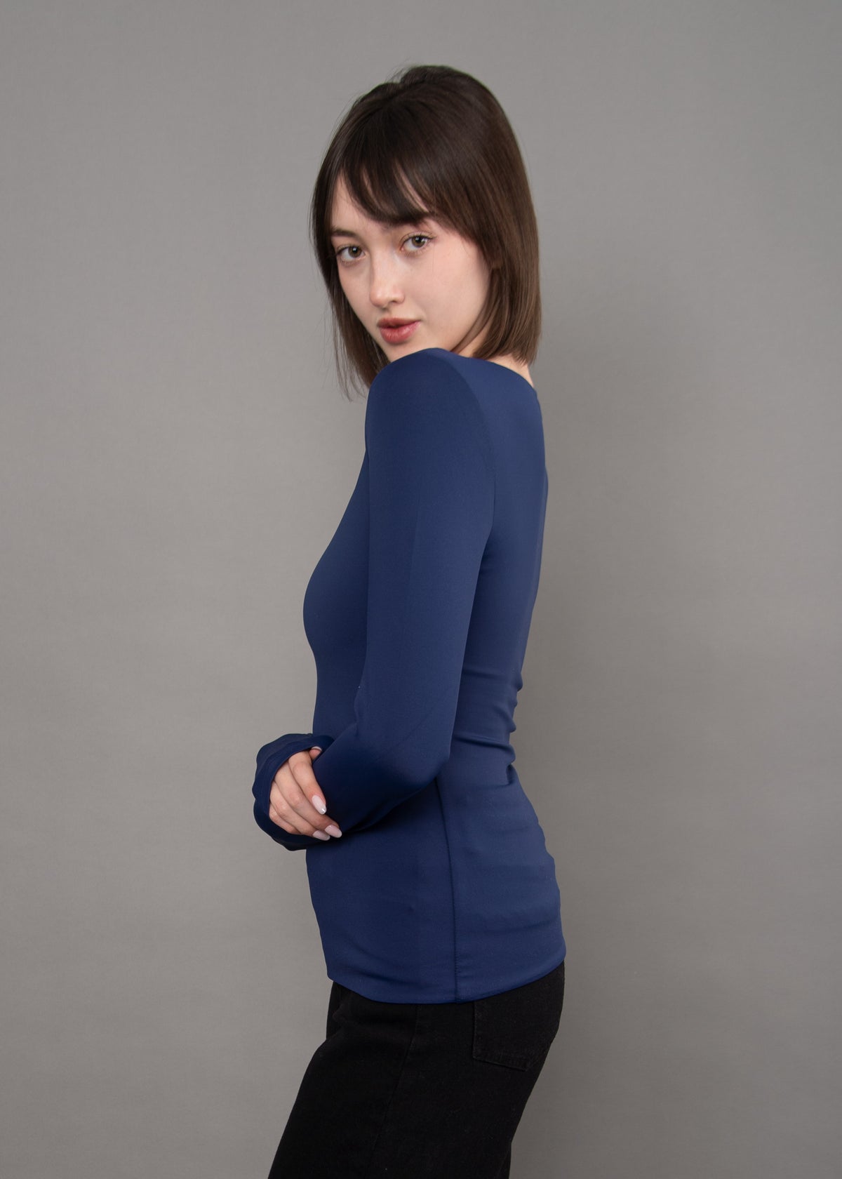 MARIANA SIGNATURE LONG SLEEVE - TRUE NAVY