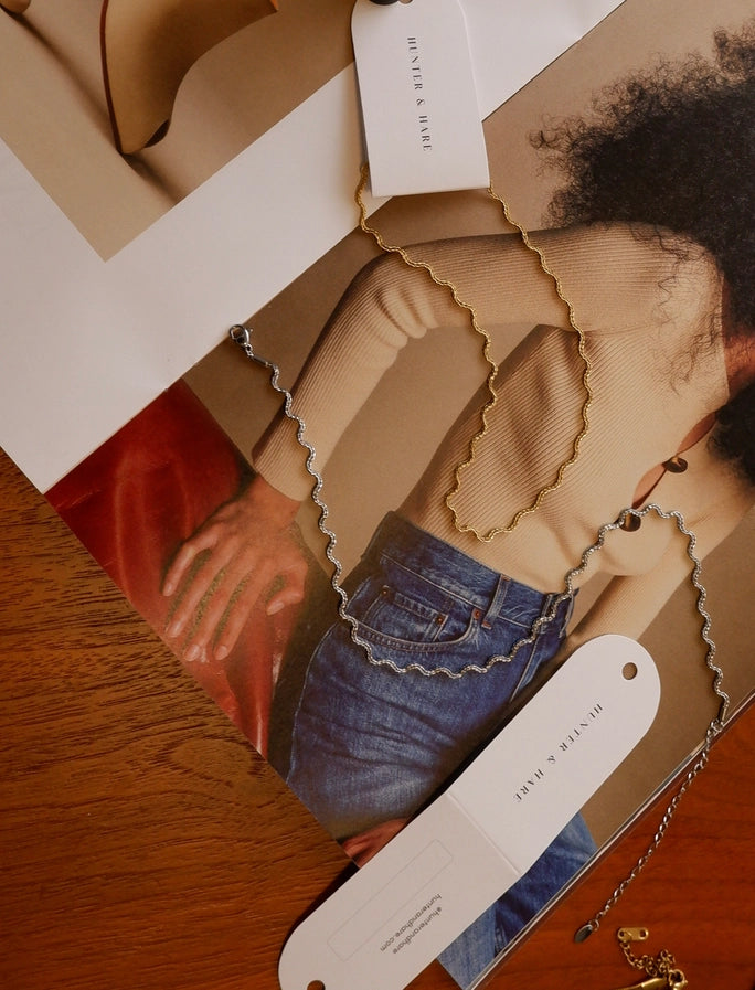 EMMY WAVY CHOKER - YELLOW GOLD