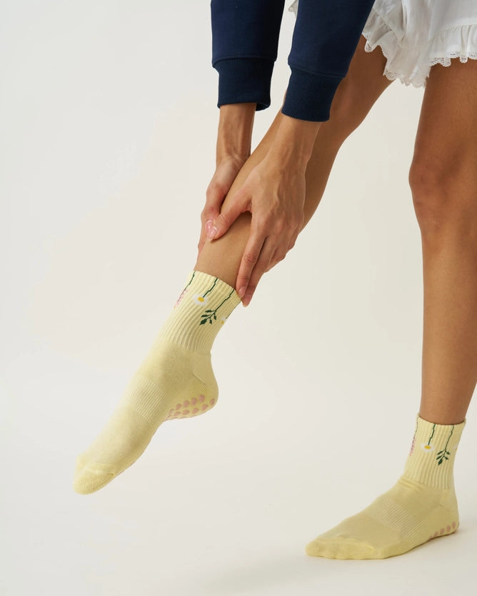 EFFORTLESS CLUB GRIP SOCKS - YELLOW