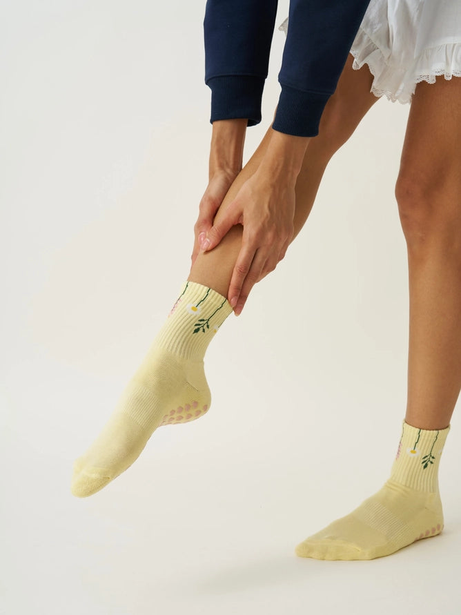 EFFORTLESS CLUB GRIP SOCKS - YELLOW