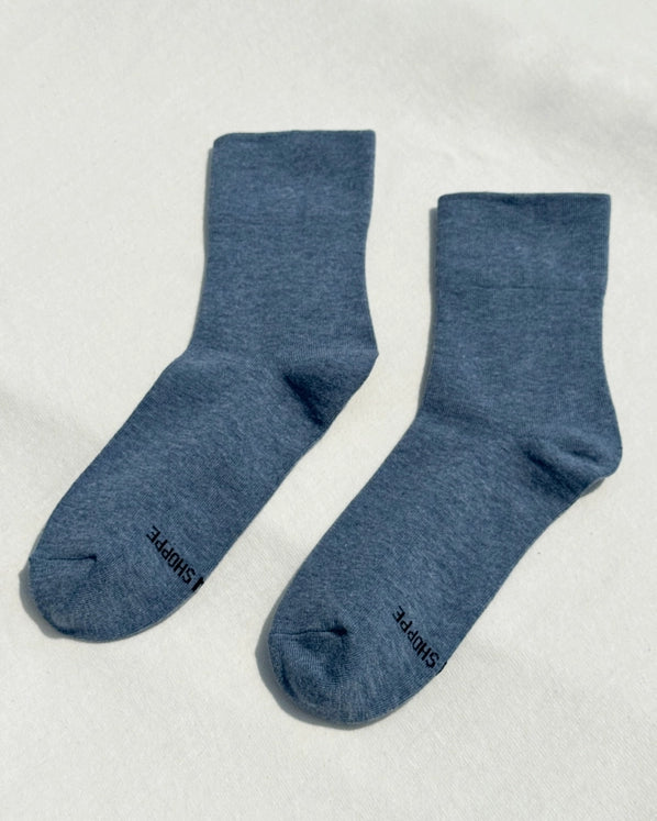 LE BON SHOPPE SNEAKER SOCKS - DENIM